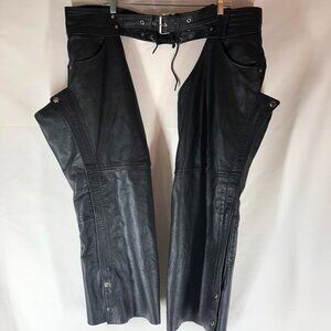 Milwaukee Leather Black Chaps Size XL
